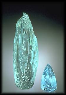 Uncut Aquamarine